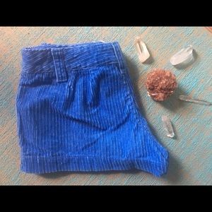Op Cookie Monster  🍪 blue corduroy shorts